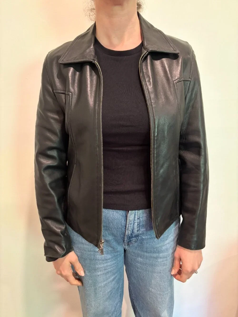 Guess Classic Genuine Leather Jacket - Picture 2 of 4